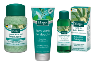 Výhodný balíček blahodárné kosmetiky Kneipp® Nachlazení Výhodný balíček tří produktů blahodárné kosmetiky Kneipp – Nachlazení s mátou a eukalyptem.